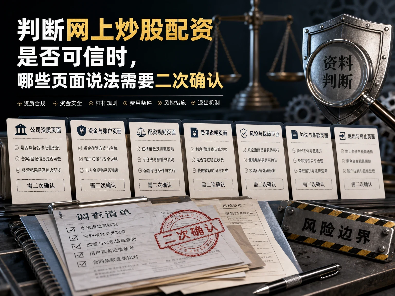 判断网上炒股配资是否可信时,哪些页面说法需要二次确认 插图