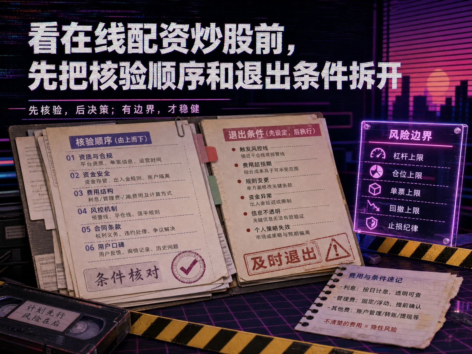 看在线配资炒股前,先把核验顺序和退出条件拆开缩略图