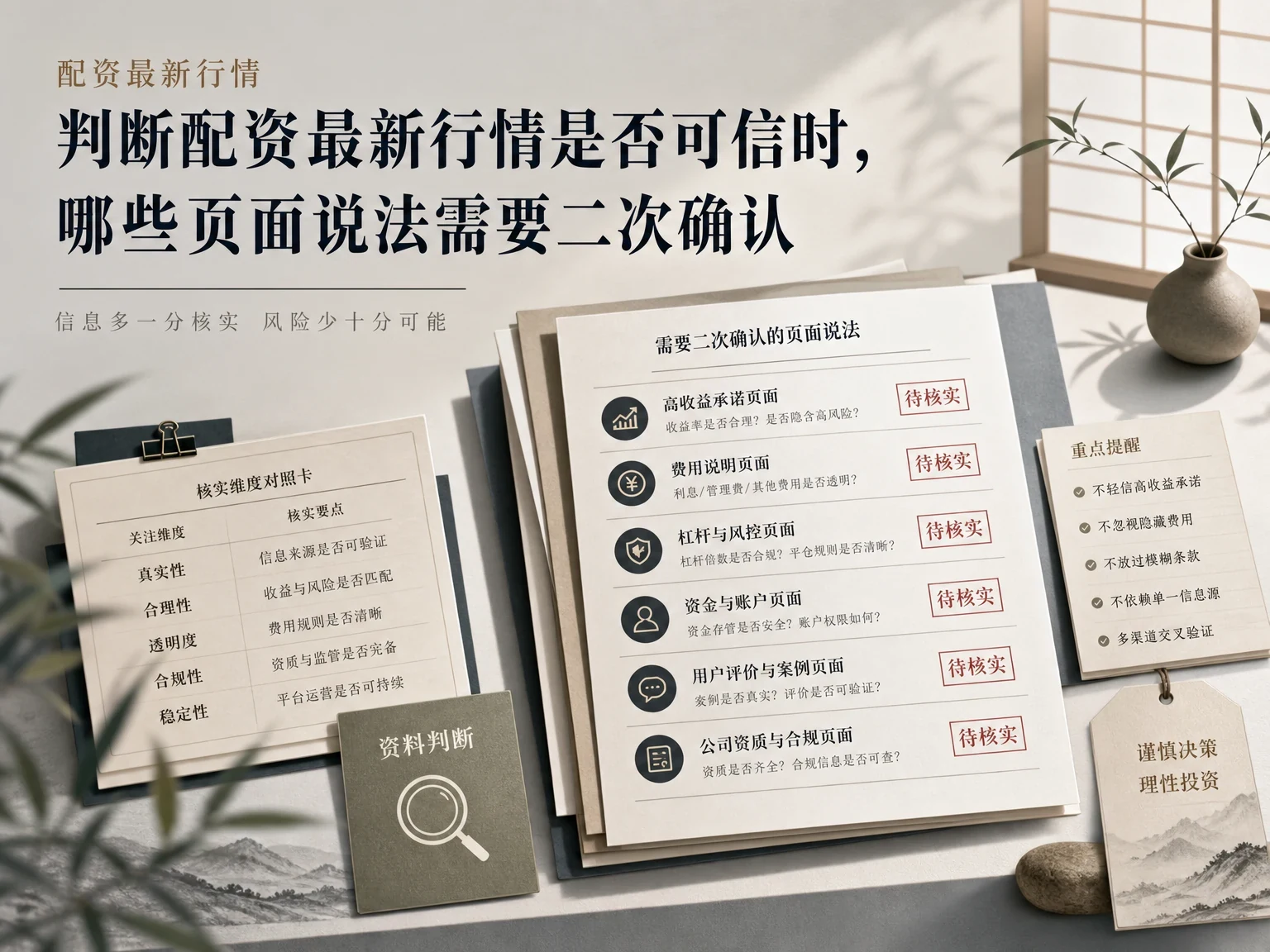 判断配资最新行情是否可信时,哪些页面说法需要二次确认缩略图