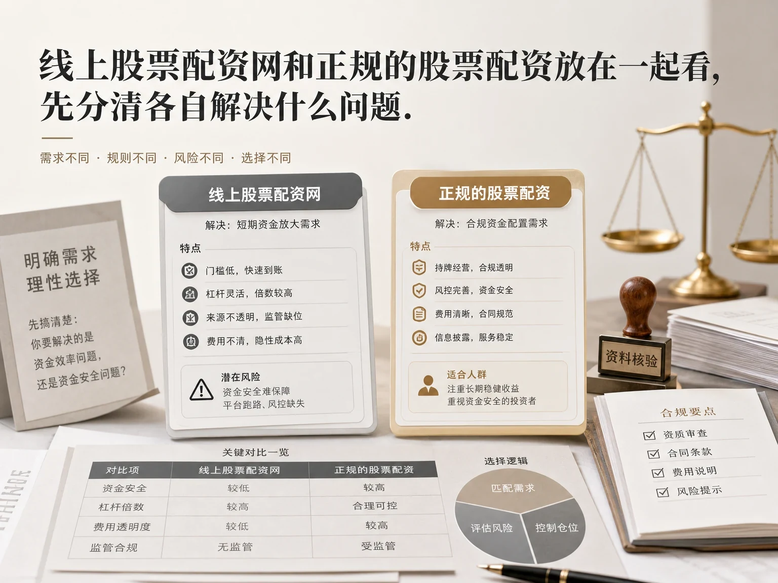 线上股票配资网和正规的股票配资放在一起看，先分清各自解决什么问题 插图